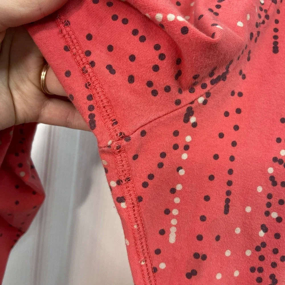 Nike youth‎ coral pull on stretch polka dot print athletic active leggings XL